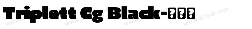 Triplett Cg Black字体转换 Triplett Cg Black字体转换